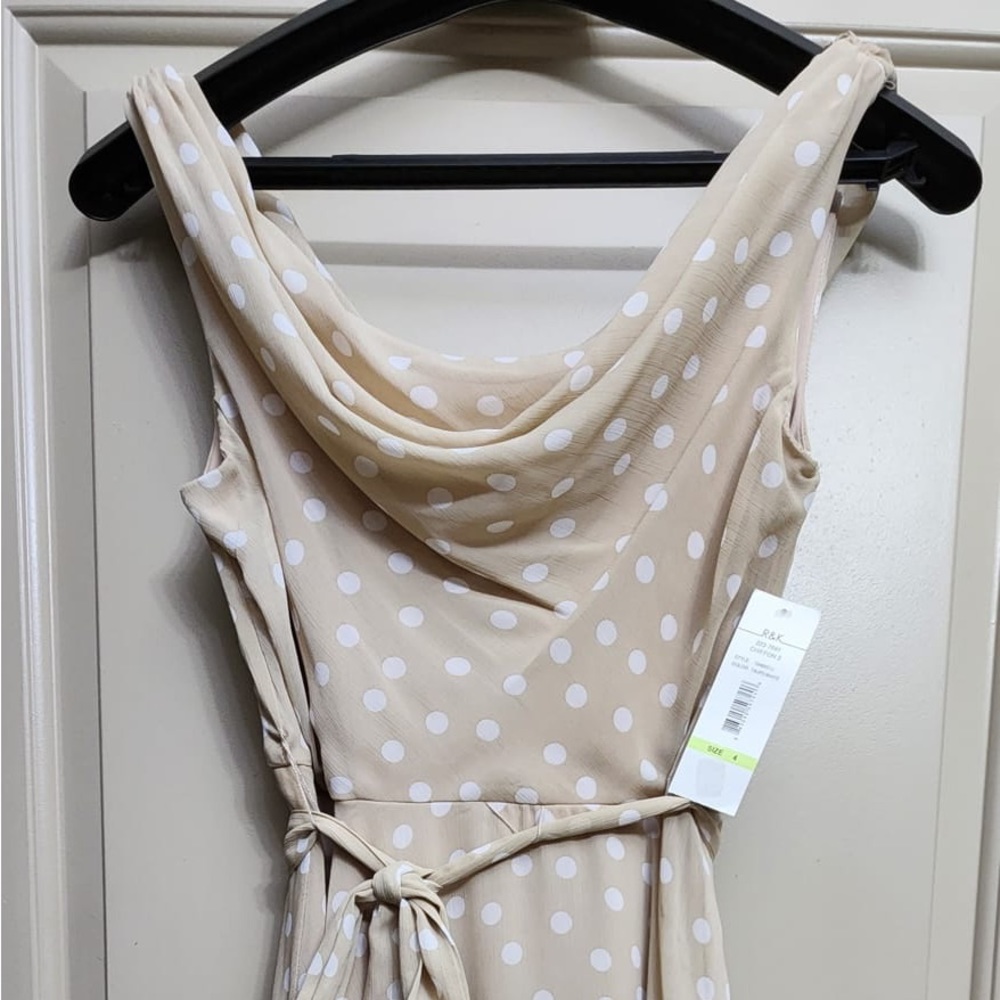 Polka dot midi dress